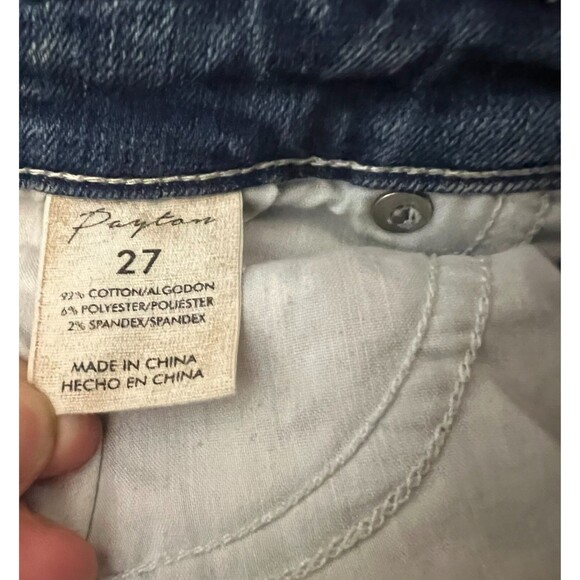 BKE Payton 5" Denim Jean Shorts  Women's Size 27  Distressed Repaired Stretch - Picture 9 of 9